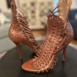 Brown Strappy Heels